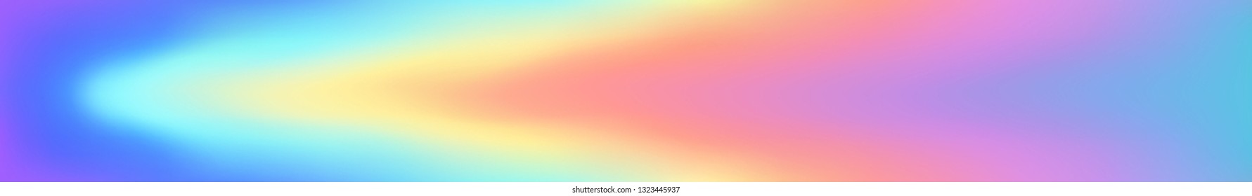 Panoramic abstract colored blurred gradient background.  Horizontal view for a glass panels - skinali. Trendy nature backdrop. Modern concept for your graphic design. 