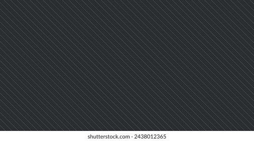 Panoramic abstract dark texture background slanted lines - Vector illustration