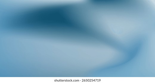 Panoramic abstract desgin blue background for product presentation with sunlight and blurred