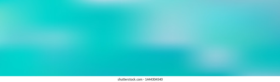 Panoramic abstract green, blue and white blurred gradient background. Horizontal view for a glass panels - skinali. Trendy modern nature backdrop. Ecology concept for your graphic design.