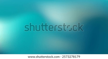 Panoramic abstract green, blue and white blurred gradient background. Horizontal view for a glass panels - skinali. Trendy modern nature backdrop. Ecology concept for your graphic design.