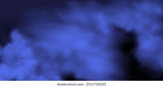 Panoramic abstract pink blue sky background. Skyscape with fluffy clouds. Gradient fantasy paradise background.
