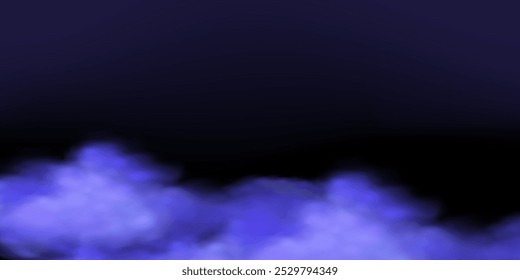 Panoramic abstract pink blue sky background. Skyscape with fluffy clouds. Gradient fantasy paradise background.