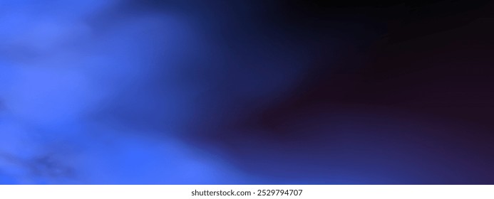 Panoramic abstract pink blue sky background. Skyscape with fluffy clouds. Gradient fantasy paradise background.