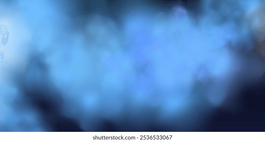 Panoramic abstract pink blue sky background. Skyscape with fluffy clouds. Gradient fantasy paradise background.