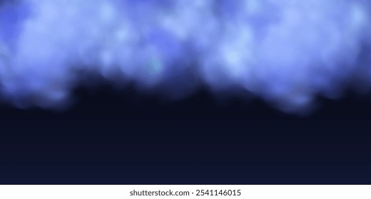 Fondo de cielo azul rosado abstracto panorámico. Skyscape con nubes esponjosas. Fondo de paraíso de fantasía degradado.