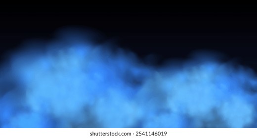 Panoramic abstract pink blue sky background. Skyscape with fluffy clouds. Gradient fantasy paradise background.