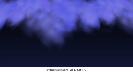 Fondo de cielo azul rosado abstracto panorámico. Skyscape con nubes esponjosas. Fondo de paraíso de fantasía degradado.