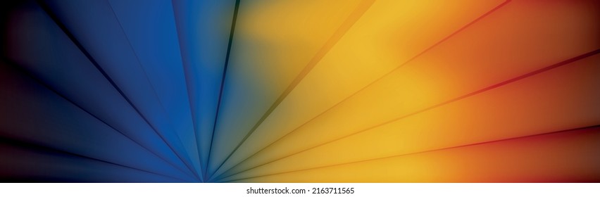 Panoramic abstract web background colorful gradient - Vector illustration