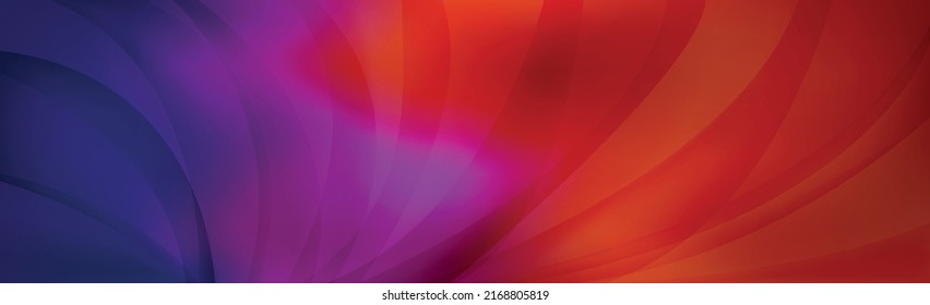 Panoramic abstract web background colorful gradient - Vector illustration