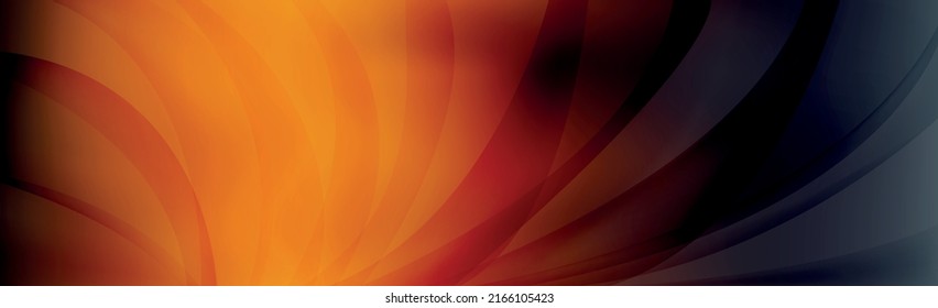 Panoramic abstract web background dark multicolor gradient - Vector illustration