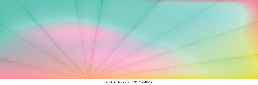 Panoramic abstract web background light multicolored gradient - Vector illustration