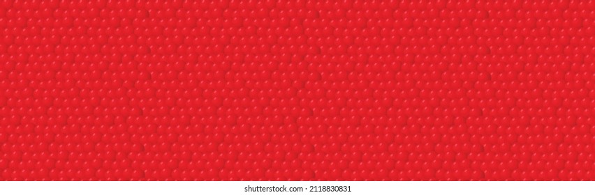 Panoramic background of red eggs of sea fish - Vector illustration