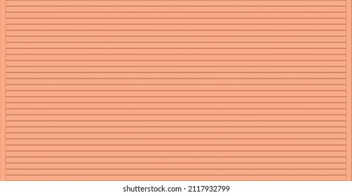 Puertas de garaje rojo de fondo panorámico, líneas horizontales - Ilustración del vector