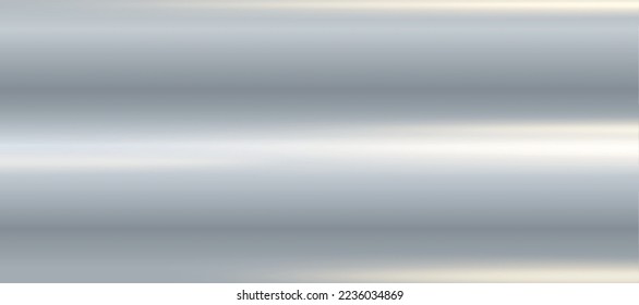 Panoramic background silver steel metal texture - Vector illustration