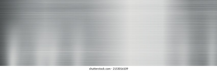 Panoramic background texture metal steel color, industrial industry - Vector illustration