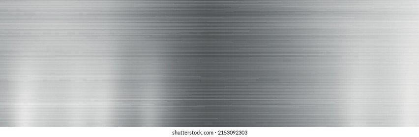 Color de acero metálico de fondo panorámico, industria industrial - Ilustración vectorial