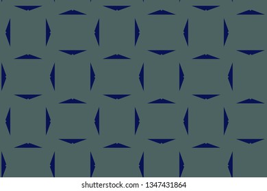 Panoramic background texture with mosaic. Geometric mosaic design. Abstract color trendy background. Mosaic texture with geometric shapes. Blue patterns. Blue lines.  Vector illustration.    