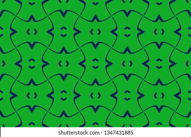 Panoramic background texture with mosaic. Geometric mosaic design. Abstract color trendy background. Mosaic texture with geometric shapes. Blue patterns. Blue lines.  Vector illustration.    