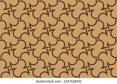 Panoramic background texture with mosaic. Geometric mosaic design. Abstract color trendy background. Mosaic texture with geometric shapes. Vector illustration. brown pattern, brown image,   