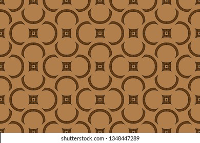 Panoramic background texture with mosaic. Geometric mosaic design. Abstract color trendy background. Mosaic texture with geometric shapes. Vector illustration. Brown pattern, brown image,   