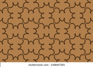 Panoramic background texture with mosaic. Geometric mosaic design. Abstract color trendy background. Mosaic texture with geometric shapes. Vector illustration. Brown pattern, brown image,   