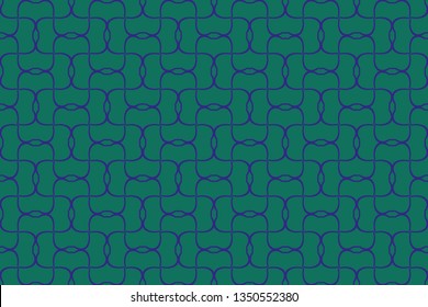 Panoramic background texture with mosaic. Geometric mosaic design. Abstract color trendy background. Mosaic texture with geometric shapes. Blue patterns. Blue lines.    Vector illustration. 