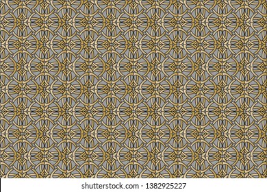 Panoramic background texture with mosaic. Geometric mosaic design. Abstract color trendy background. Mosaic texture with geometric shapes. Vector illustration.  
