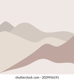 Panoramic background view of the mountains and the sea in the summer  