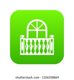 Panoramic balcony icon. Simple illustration of panoramic balcony vector icon for web