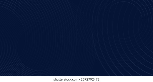 Líneas geométricas brillantes azules panorámicas sobre fondo azul oscuro. Textura moderna