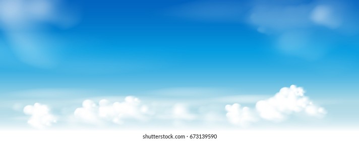 panoramic of blue sky background