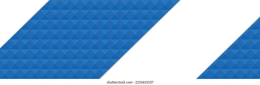 Panoramic blue web background template of many identical squares with space for text - Vector illustration