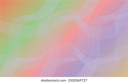 Panoramic colorful abstract multi wave, curve, line, wavy, design, background, vector, abstract, pattern, graphic, shape, flow, art, motion, technology, modern, wallpaper, dynamic, element, template, 