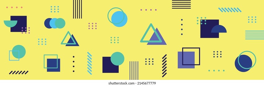 Panoramic dark yellow abstract background, web template texture - Vector illustration