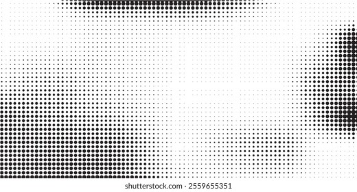 Panoramic geometric shapes on abstract white background