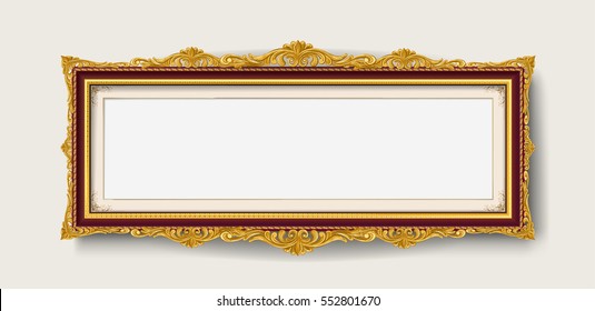 panoramic gold picture frame 