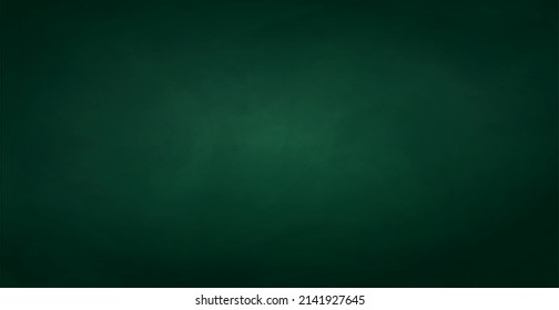 Panoramic green background texture blackboard - Vector illustration