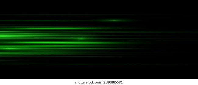 Panoramic high speed technology concept, light abstract background. Png glitter sparkle star trail, light effect, abstract waves flow vector illustration.	
