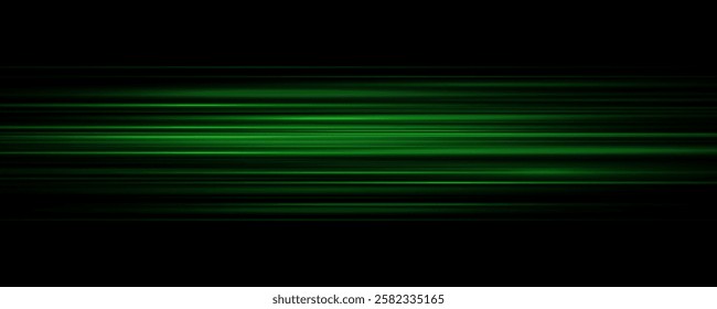 Panoramic high speed technology concept, light abstract background. Png glitter sparkle star trail, light effect, abstract waves flow vector illustration.	