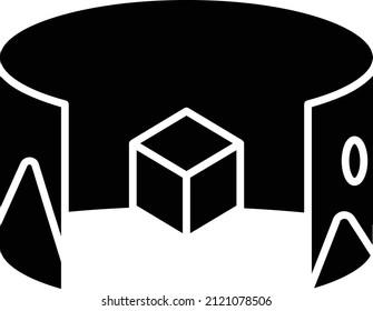 Icono Panorámico, Signo de Realidad Aumentada y Símbolos.