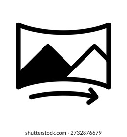 Panoramic Icon Vector Symbol Design Illustration
