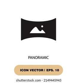 panoramic icons  symbol vector elements for infographic web