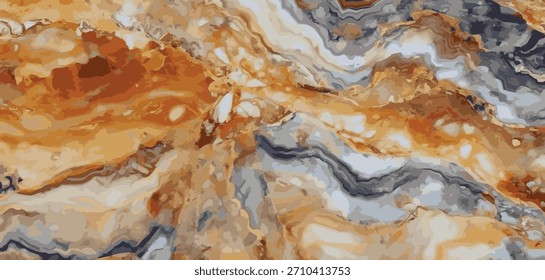 Fundo de mármore panorâmico, superfície de mármore brilhante colorida, textura de luxo moderna - Ilustração vetorial