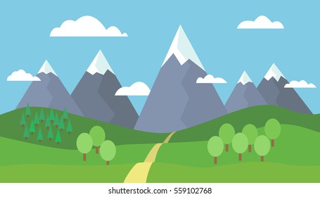 Mountains Panorama Stock Vectors, Images & Vector Art | Shutterstock