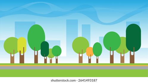 panoramic nature landscape with small hills and rocks