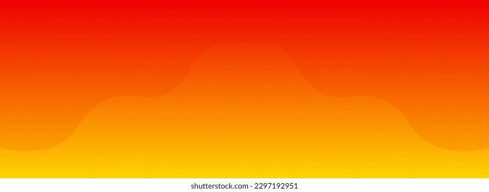Panoramic orange and red gradient background. 