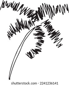 panoramic sketch of a beach scene