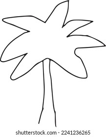 panoramic sketch of a beach scene