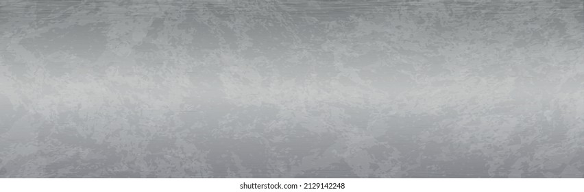Panoramic steel background, rusty iron texture - Vector illustration